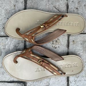 Burberry flip flops